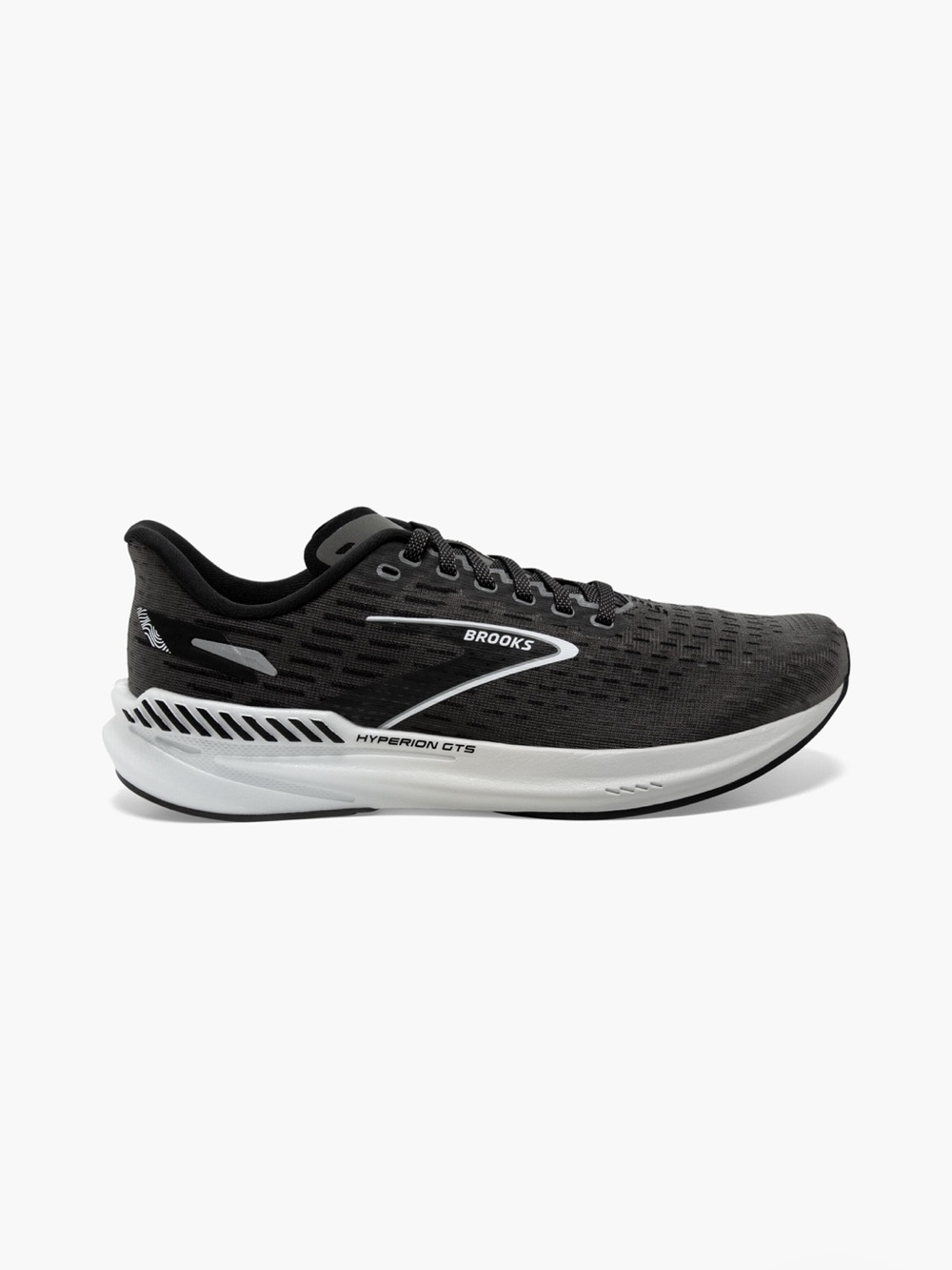 Brooks Hyperion GTS "Gunmetal Black" Women's Running Shoe Size: 9 - Picture 2 of 16
